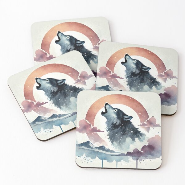 Item preview, Majestic wolf howling designed and sold by Giuseppe Cammino.