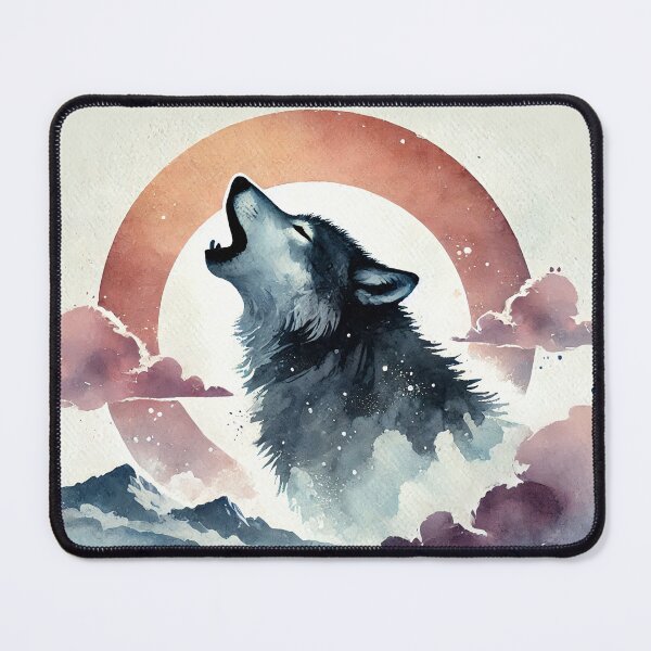 Item preview, Majestic wolf howling designed and sold by Giuseppe Cammino.