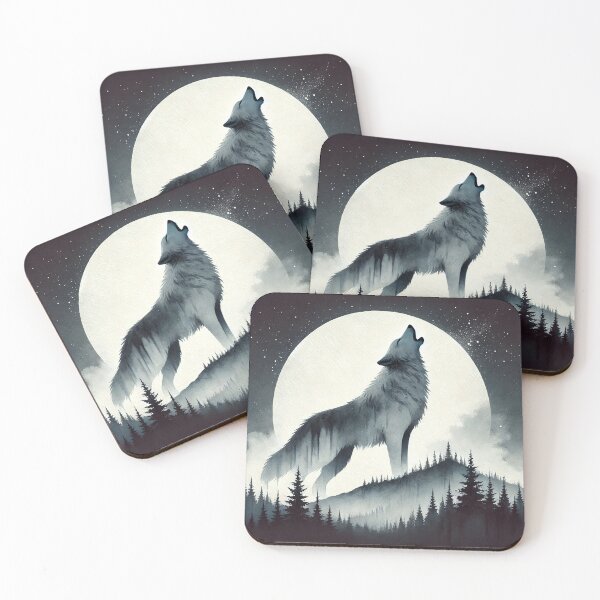 Item preview, Majestic wolf howling designed and sold by Giuseppe Cammino.