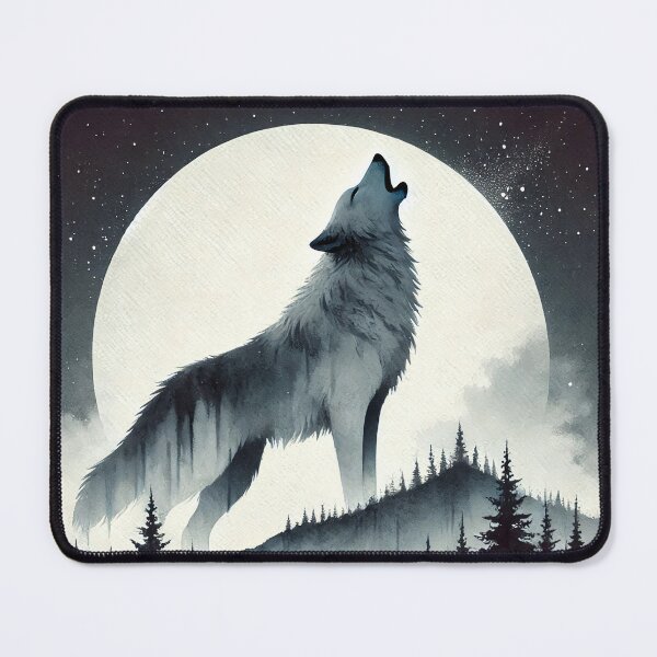 Item preview, Majestic wolf howling designed and sold by Giuseppe Cammino.