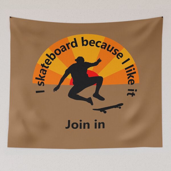 Item preview, Sport -  I skateboard because I like it - join me designed and sold by mikistudio.