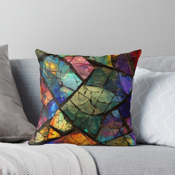 Item preview, Kompliziertes Mosaikmuster aus farbigen Glasfragmenten designed and sold by PixelStoneDesign .
