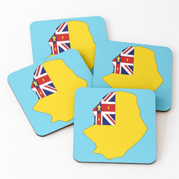 Item preview, Niue Map with Niuean Flag designed and sold by Havocgirl.