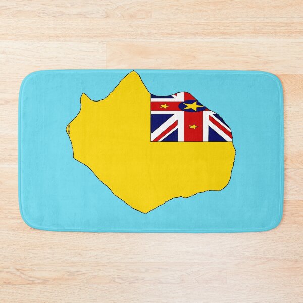 Item preview, Niue Map with Niuean Flag designed and sold by Havocgirl.