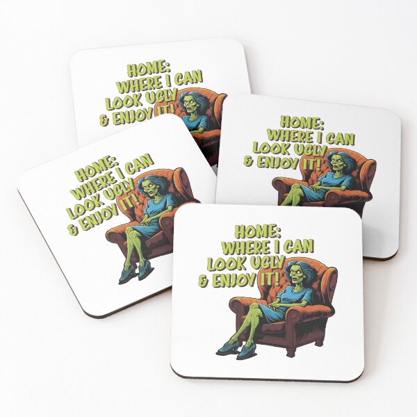 Item preview, Home: Where i can look ugly & enjoy it designed and sold by portokalis.