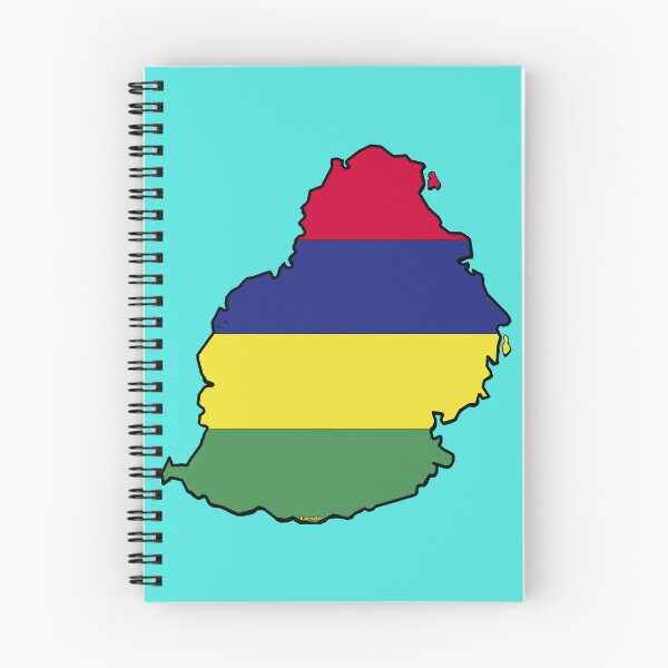 Item preview, Mauritius Map with Mauritian Flag designed and sold by Havocgirl.