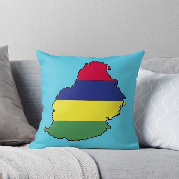 Item preview, Mauritius Map with Mauritian Flag designed and sold by Havocgirl.