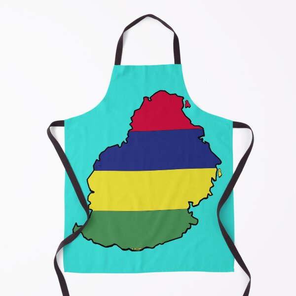 Item preview, Mauritius Map with Mauritian Flag designed and sold by Havocgirl.