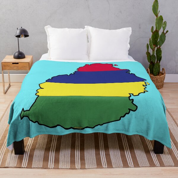 Item preview, Mauritius Map with Mauritian Flag designed and sold by Havocgirl.