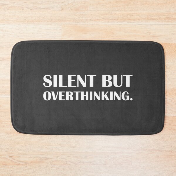 Item preview, Silent but Overthinking. / Introvert Joke Funny T-Shirt Label designed and sold by introvertvibes.