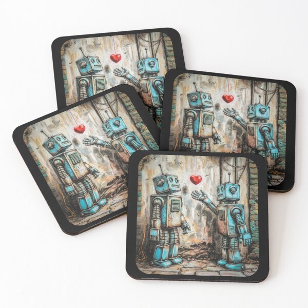 Item preview, Robot Love designed and sold by Angry Swan Designs.