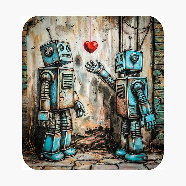 Item preview, Robot Love designed and sold by Angry Swan Designs.