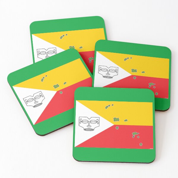 Item preview, Marquesas Islands Flag with Map of the Marquesas Islands designed and sold by Havocgirl.