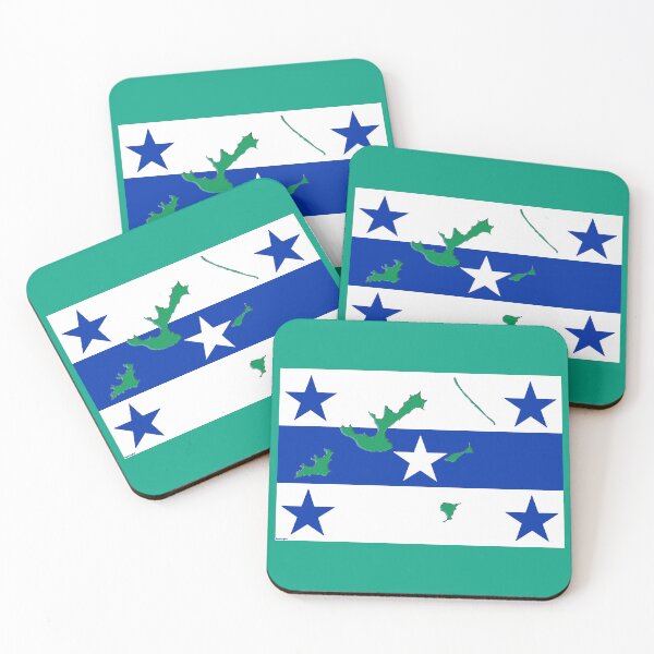 Item preview, Gambier Islands Flag with Gambier Islands Map designed and sold by Havocgirl.