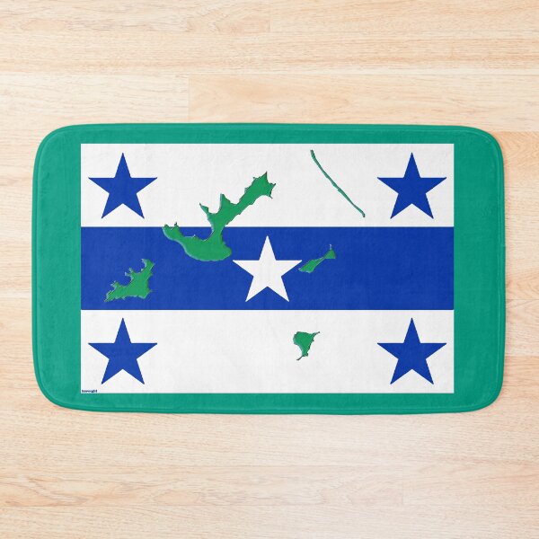 Item preview, Gambier Islands Flag with Gambier Islands Map designed and sold by Havocgirl.
