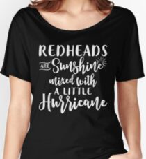 Redheads Are Sunshine Mixed With Little Hurricane T-shirt Women's Relaxed Fit T-Shirt