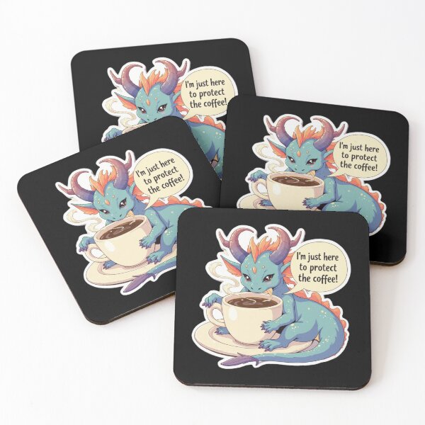 Item preview, I'm just here to protect the coffee! designed and sold by Sticker-Crafts.