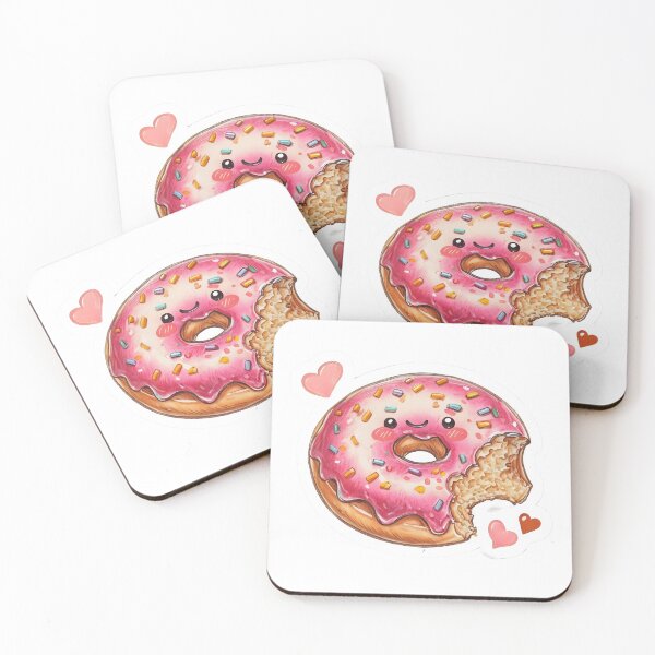 Item preview, Adorable Kawaii Donut Sticker Design designed and sold by Monascreativeempire.