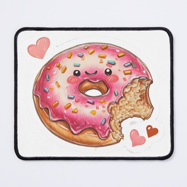 Item preview, Adorable Kawaii Donut Sticker Design designed and sold by Monascreativeempire.