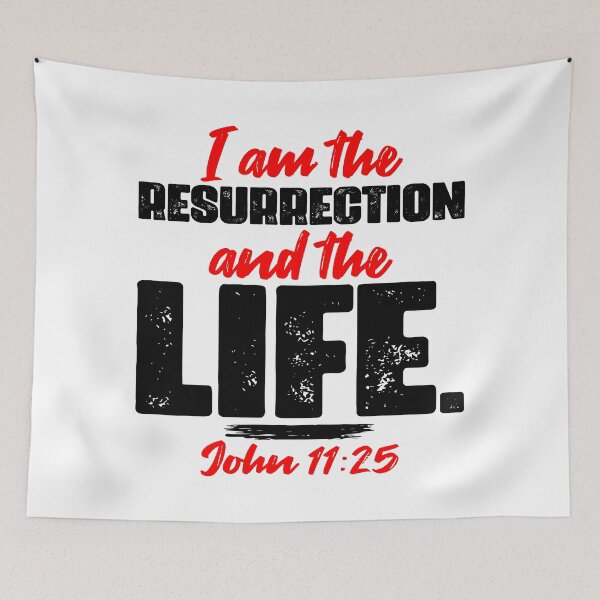 Item preview, John 11:25 I Am The Resurrection And The Life designed and sold by plushism.