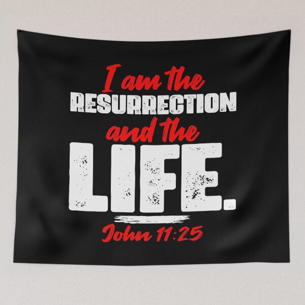 Item preview, John 11:25 I Am The Resurrection And The Life designed and sold by plushism.