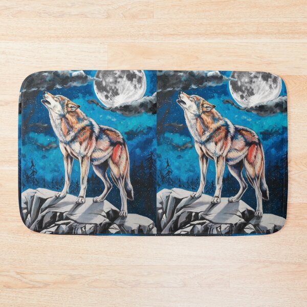 Item preview, Contemporary Art - Wolf Howling At The Moon designed and sold by CanvasCarousel.