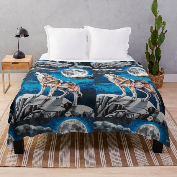 Item preview, Contemporary Art - Wolf Howling At The Moon designed and sold by CanvasCarousel.