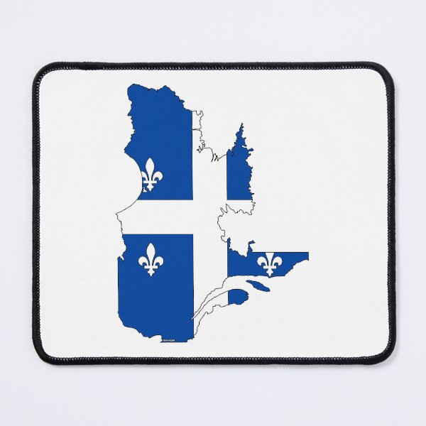 Item preview, Quebec Map with Quebecer Flag designed and sold by Havocgirl.