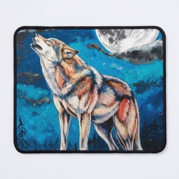 Item preview, Contemporary Art - Wolf Howling At The Moon designed and sold by CanvasCarousel.