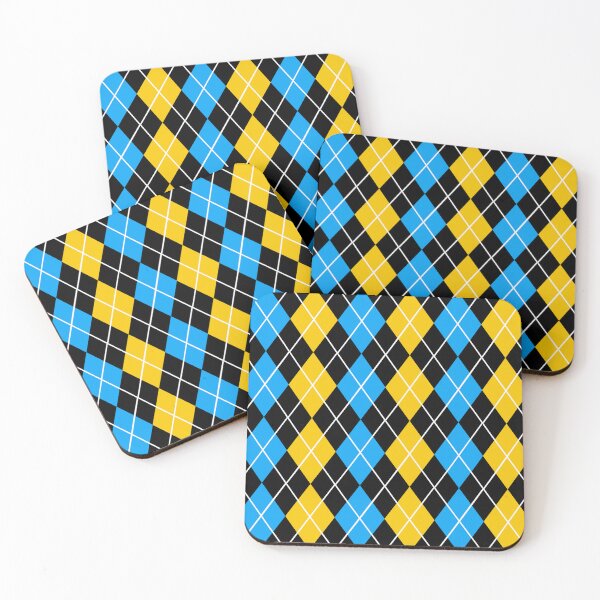 Item preview, Blue Yellow Argyle  Pattern Design  designed and sold by PatternTitan.