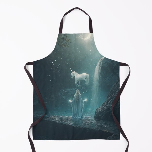 Item preview, Moonlit Encounter: The Unicorn of Avalon designed and sold by LemurianPortals.