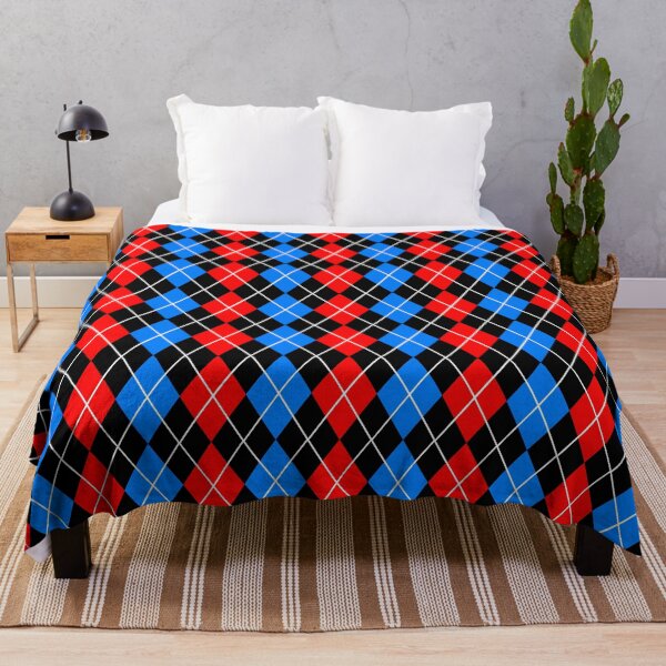 Item preview, Red Blue Black Argyle Pattern Design designed and sold by PatternTitan.