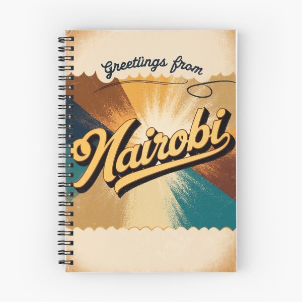 Item preview, Greetings from Nairobi Africa Vintage Travel Retro Postcard Design designed and sold by TravelPostcardGems.
