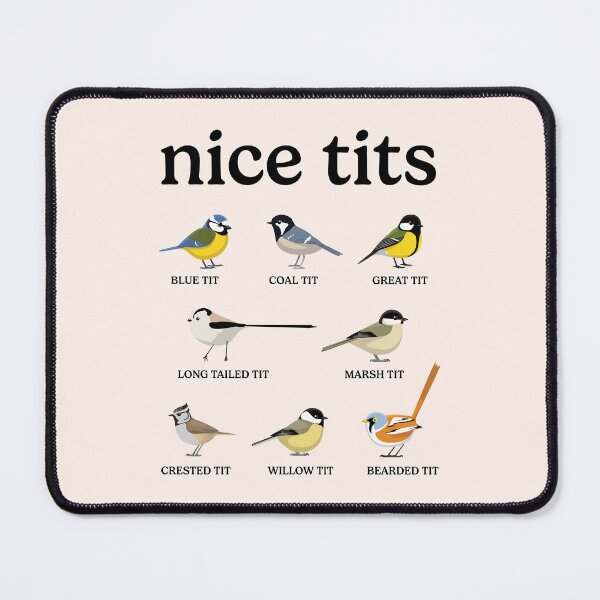 Item preview, Nice Tits Ornithology Funny Bird Watching designed and sold by RareBunny.