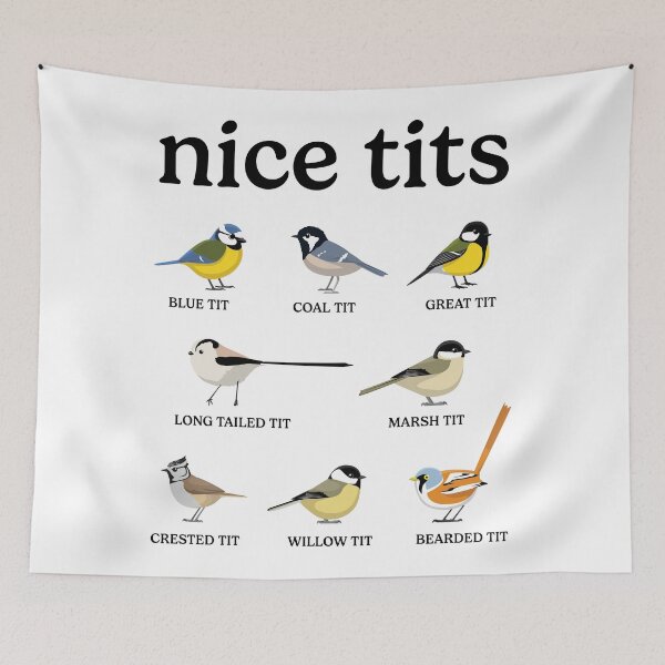 Item preview, Nice Tits Ornithology Funny Bird Watching designed and sold by RareBunny.