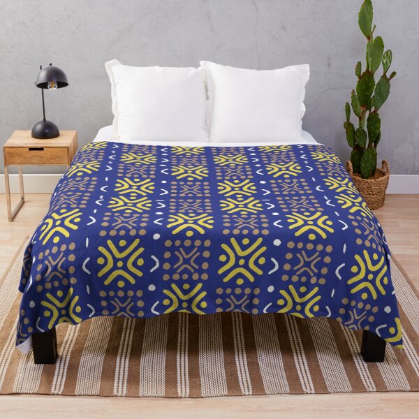 Item preview, Patrones africanos – BOGOLAN azul designed and sold by Wolagno.