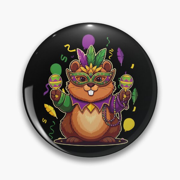 Item preview, Groundhog Mardi Gras Day 2025 Funny Gift for Kids Girls Boys Men Women  designed and sold by JUSTBEELEGANT.