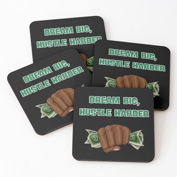 Item preview, Dream Big Hustle Harder - Motivational Money Maker designed and sold by TousheArt.