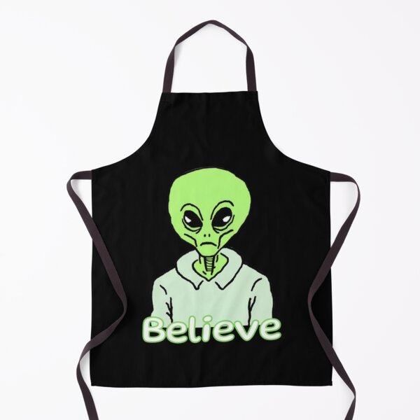 Artikelvorschau, Glaube an Aliens - Cartoon Alien Zeichnung entworfen und verkauft von LMoonDesigns.