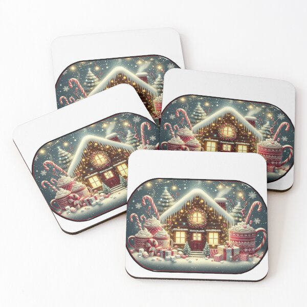Item preview, Christmas winter Sweet dessert house  landscape,Christmas  house,Christmas  landscape,Christmas art,Nightmare Before Christmas designed and sold by Expressions-Sel.