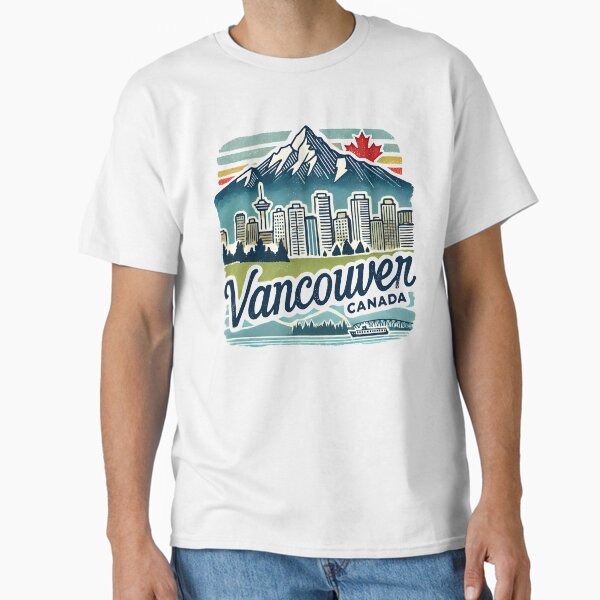 Vista previa del artículo con la obra «Vancouver Columbia Británica Canadá Resumen», diseñado y vendido por HowToCanadian.