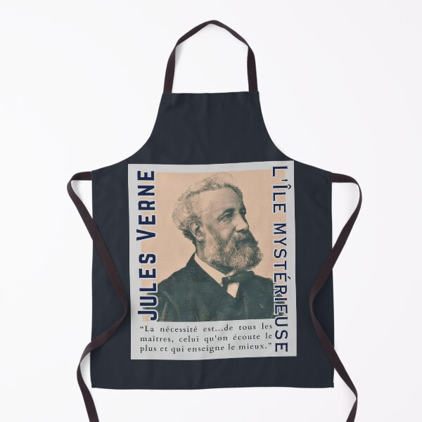 Item preview, Jules Verne quote: “La nécessité est...de tous les maîtres, celui qu'on écoute le plus et qui enseigne le mieux.” designed and sold by artbleed.