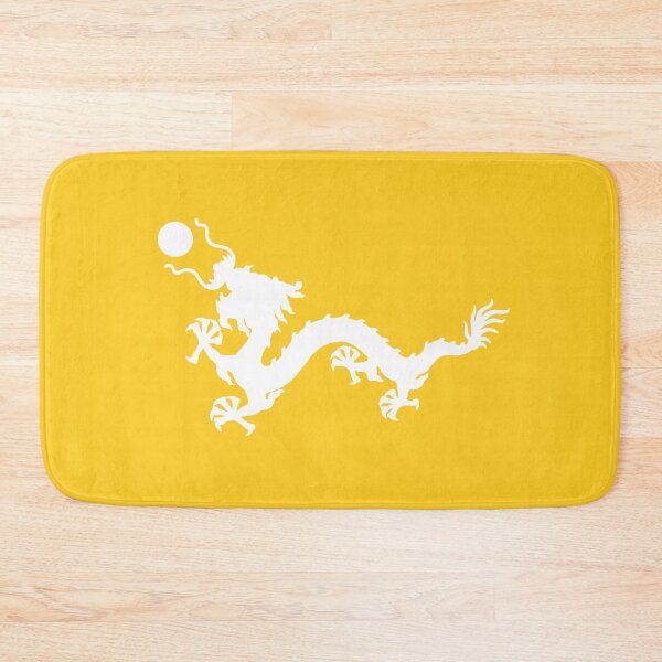Item preview, White Imperial Chinese Dragon with Yellow Background designed and sold by Mon & Matrix.