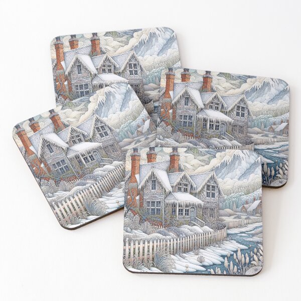 Item preview, Snowy Village designed and sold by M-Y-A-R-T-.
