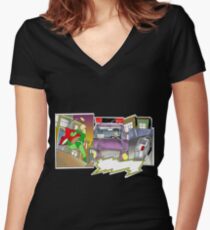 comic T Women's Fitted V-Neck T-Shirt