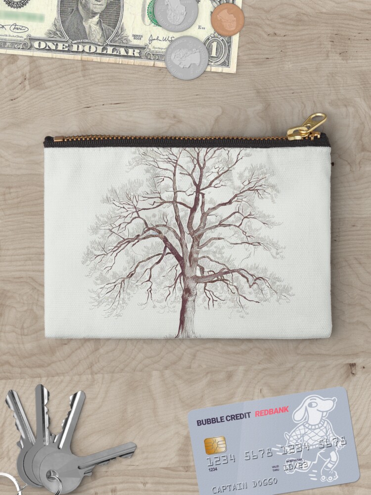 Thumbnail 3 of 4, Zipper Pouch, Bare Tree designed and sold by Patricks-Art.
