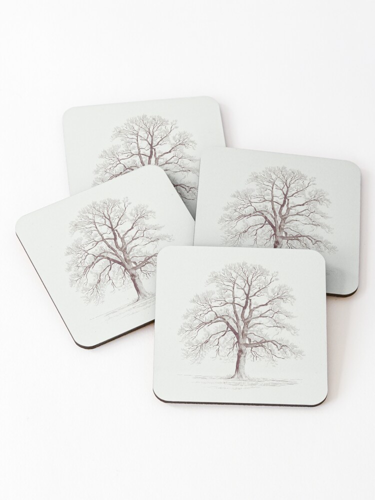 Thumbnail 1 of 5, Coasters (Set of 4), Bare Tree designed and sold by Patricks-Art.