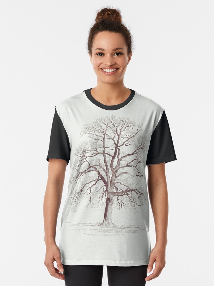 Thumbnail 2 of 5, Graphic T-Shirt, Bare Tree designed and sold by Patricks-Art.
