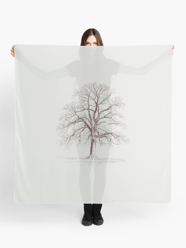Thumbnail 1 of 3, Scarf, Bare Tree designed and sold by Patricks-Art.