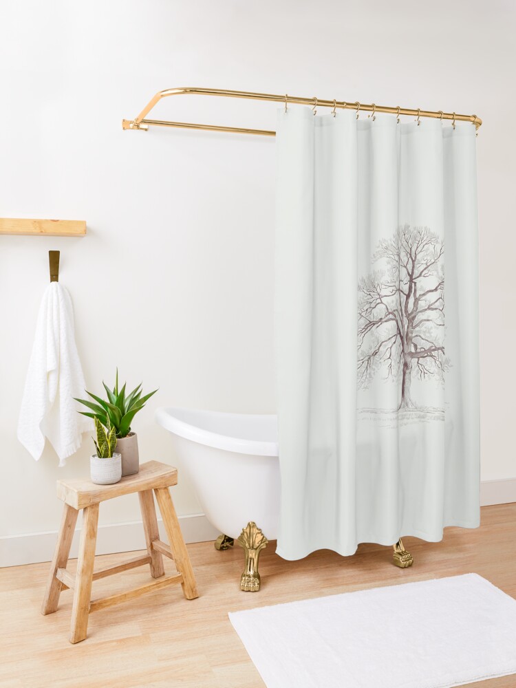 Thumbnail 3 of 5, Shower Curtain, Bare Tree designed and sold by Patricks-Art.